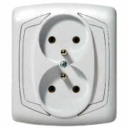 Gniazdo podtynkowe GP-2CZ