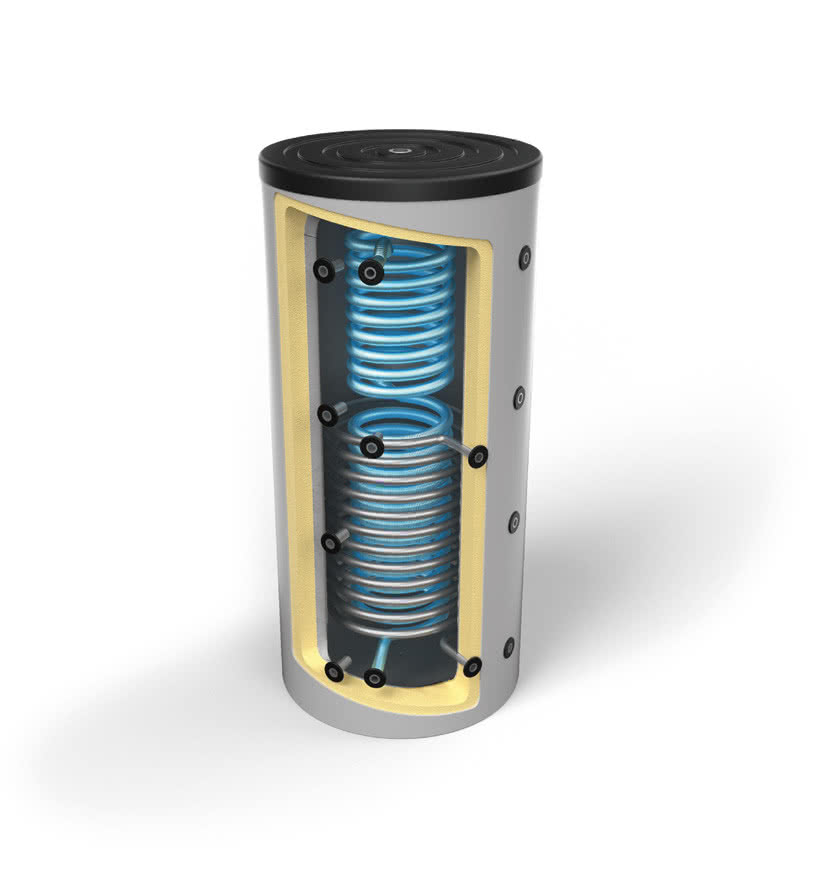Zbiornik higieniczny z dwiema wężownicami OEM HYGIENIC HP 802 G