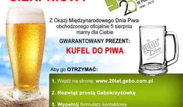 Konkurs sierpniowy Gebo z atrakcyjną Nagrodą Gwarantowaną!